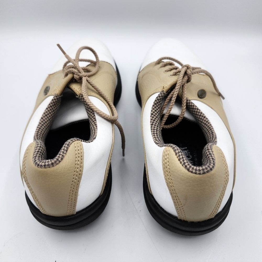 FootJoy Women’s eComfort White Beige Oxford Golf Shoes Size 8 - Picture 3 of 7